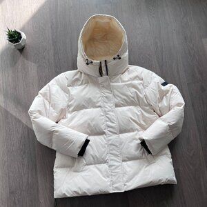 Sanctuary White "Puffer-Up" Premium Down Parka Puffer Coat